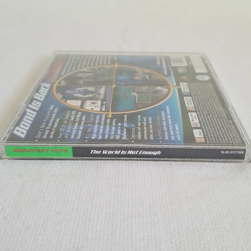 PS1 Sony Playstation 007 The World Is Not Enough Video Game